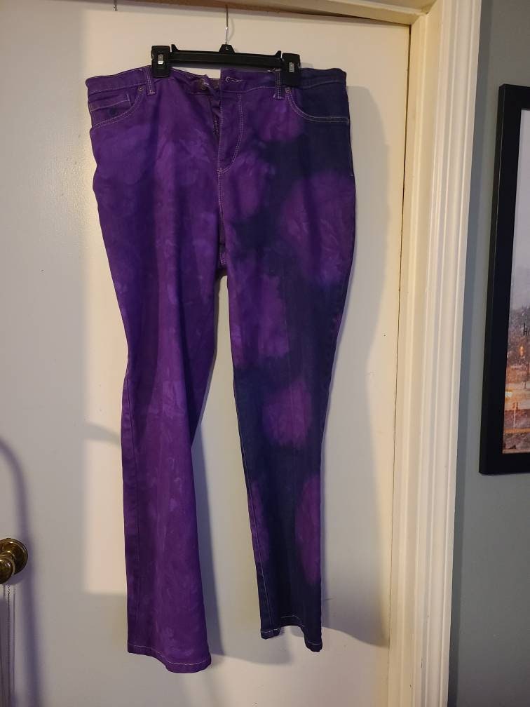 purple jeans women