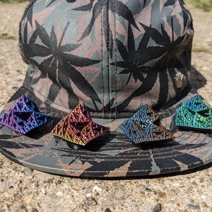 sPins - Warped SierPINski - 3D Printed Spinning Hat Pin