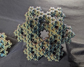 Level 4 Fractal 3D Koch Snowflake | 3D Printed | Large