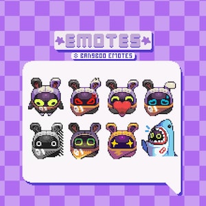 Zenless Zone Zero Bangboo emotes | 8 emotes for Twitch streaming, Discord and YouTube | ZZZ Emotes for stream