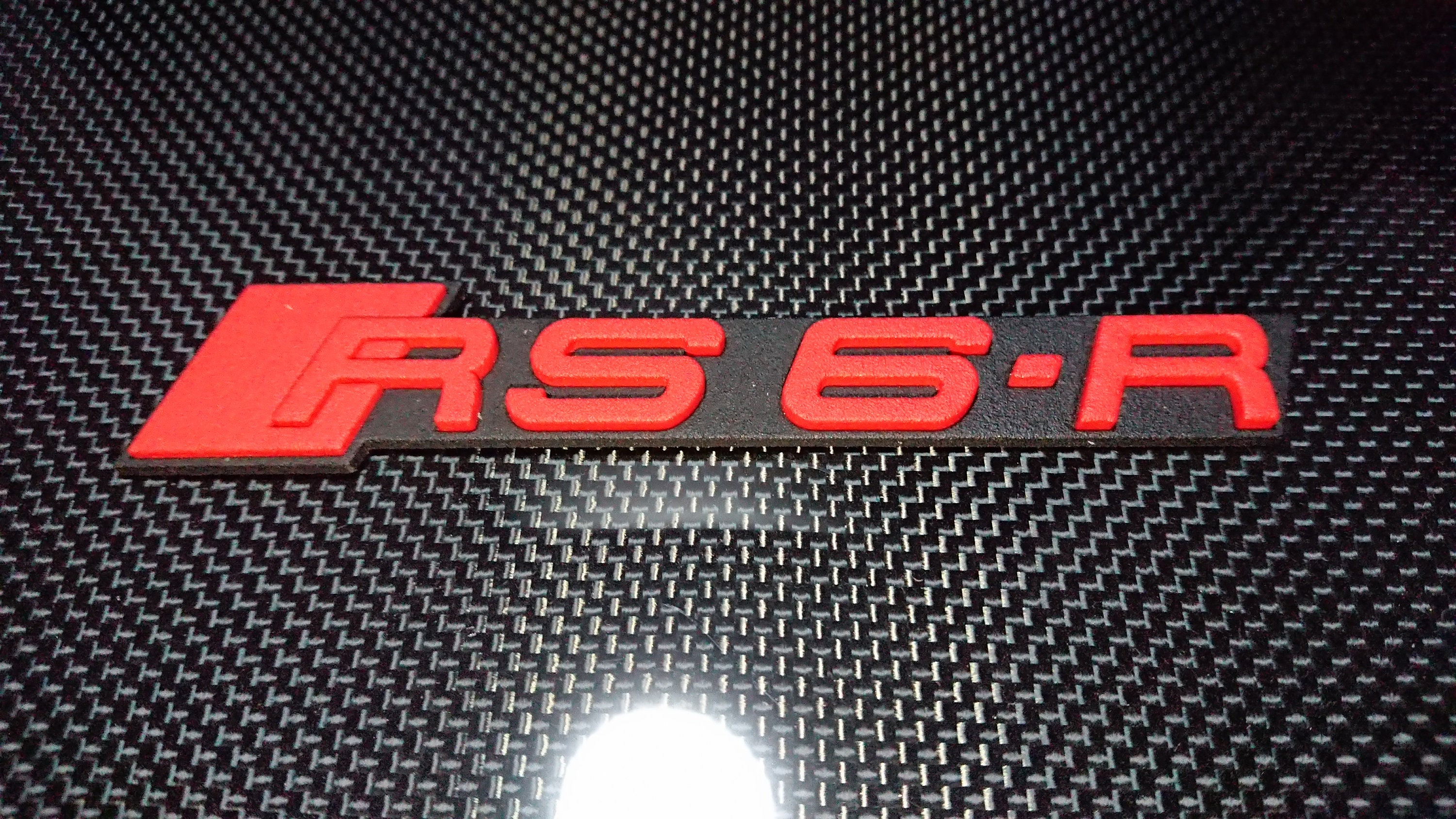 Audi RS Logo Emblem Deko LED 36x14cm