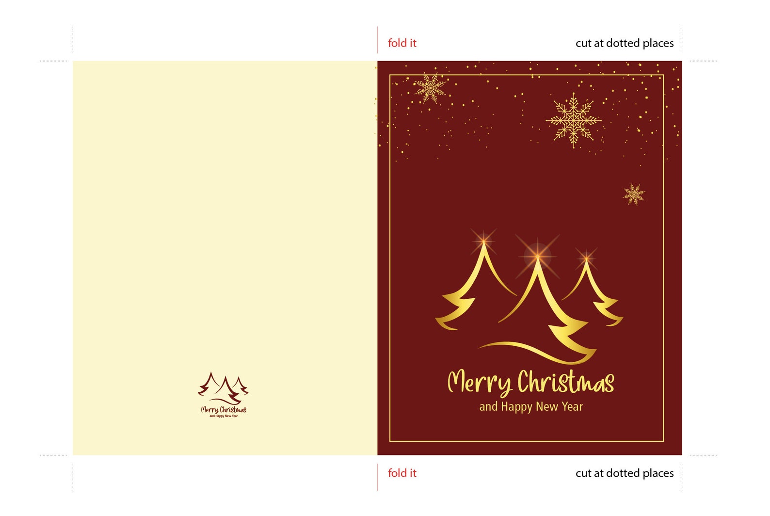 Digital Christmas Cards, Printable Christmas Cards Download, Holidays