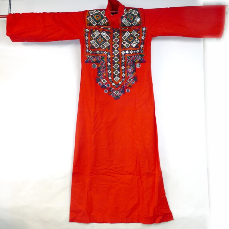 Embroidered Caftan in Mint main image 1