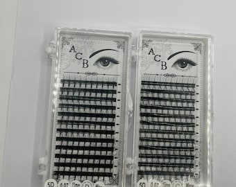 Spike Wispy Lashes 5D Katun, Trays Lashes. 0.07mm thickness. Premade Eyelash Extension.