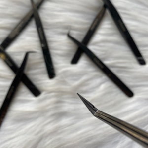 Eyelash Extension Stainless Steel Pro Tweezers Multi Volume Lash Volume lash tweezers 12mm-15mm