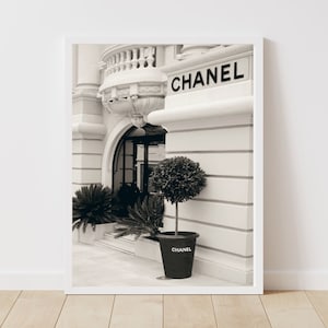 Impression de vitrine de boutique parisienne | Photographie de mode vintage des années 1960 | Art mural noir et blanc| Décoration de style français | Téléchargement numérique
