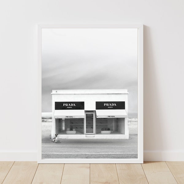 Marfa Texas Luxury Poster/Print | Fashion Wall Photography Art | Marfa Store | Sunset Desert Print | Instant Download | High Res 300dpi