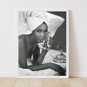 Naomi Campbell  Poster/Print | Luxury Fashion Print | Fashion Wall Art | Naomi Campbell Photography | Instant Download | High Res 300 dpi