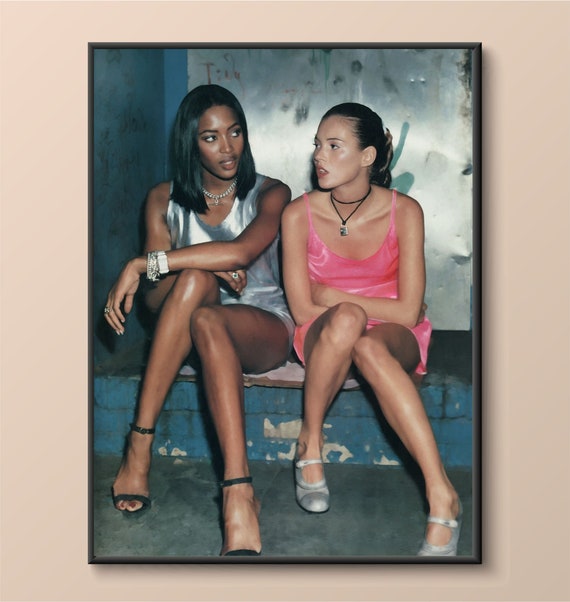 Naomi Campbell Kate Moss Poster: High-profile Supermodels (instant Naomi Campbell Kate Moss Poster: High-profile Supermodels (instant