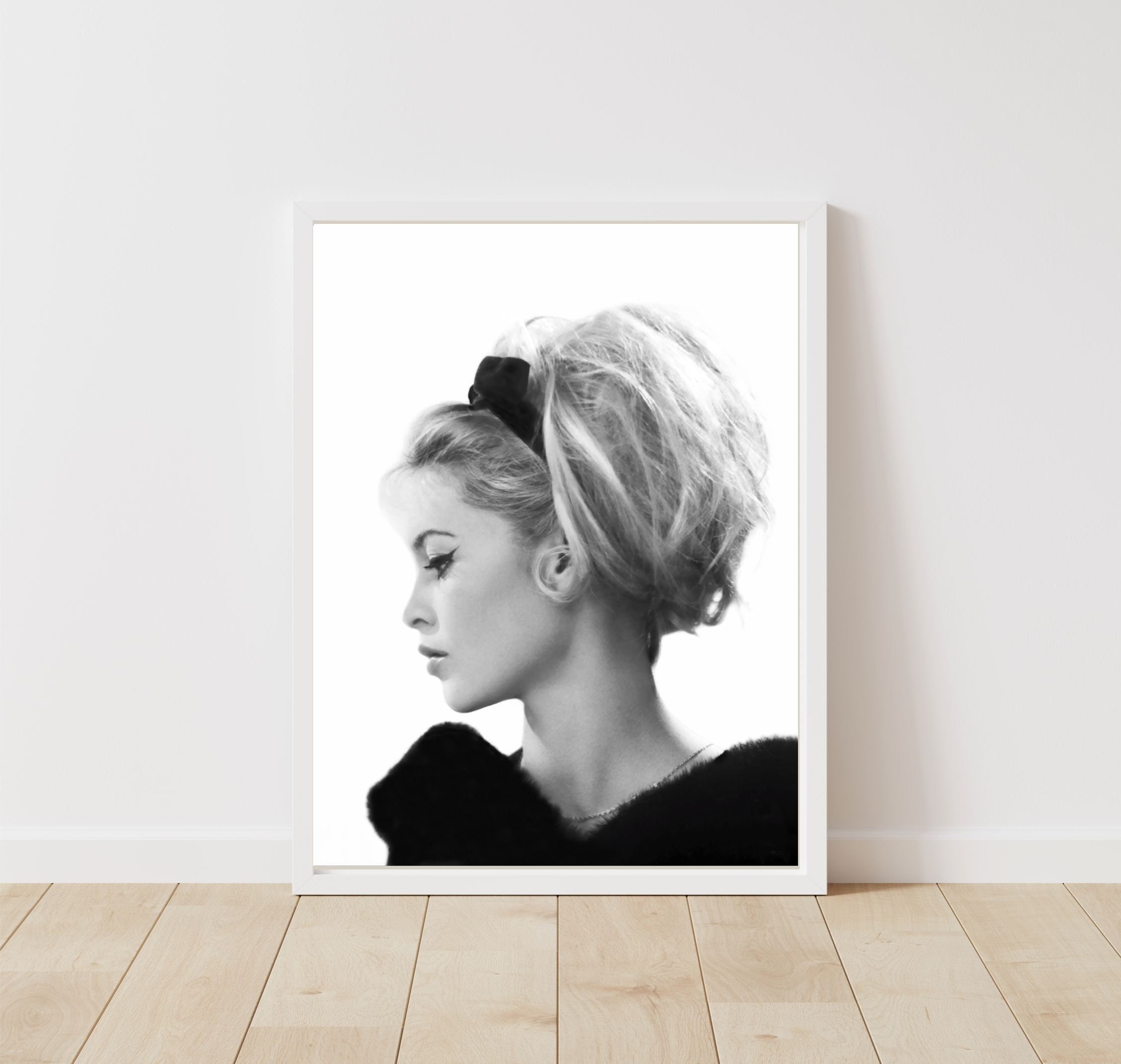 Poster Brigitte Bardot - Affiche Déco Toile 50x70cm, Star Rétro, Décoration Murale Vintage - Sans Cadre