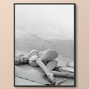Marilyn Monroe Photographic art Print | 1960s Retro Lifestyle Poster | Instant Download | High Resolution 300 dpi