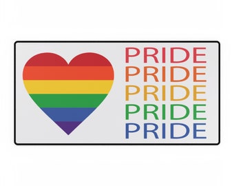 PRIDE Desk Mat White