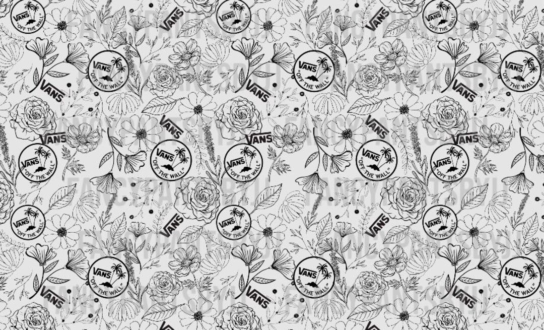Pattern Hee Floral Vans Shoe Pattern: Seamless Digital Paper (digital Download) - Etsy