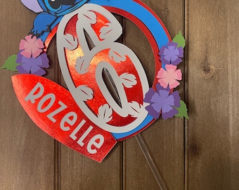 Lilo och Stitch-inspirerad tårtdekoration