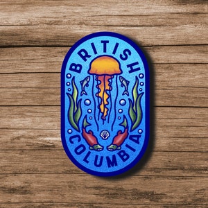 British Columbia Marine Life Sticker - Sea Life