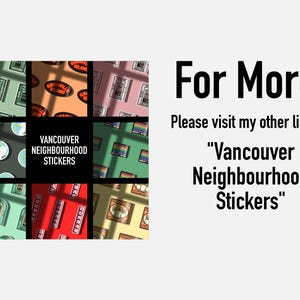 Assorted Vancouver Stickers image 6