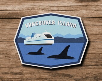 Retro Vancouver Island Sticker