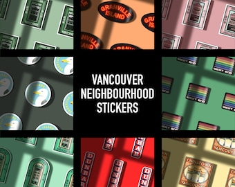 Vancouver Neighbourhood Stickers