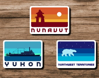 Canadian Territories Stickers