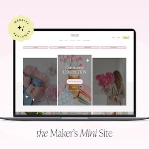Squarespace Template: Handmade Shop Website Theme (Digital Download)