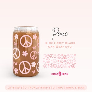 Groovy Glass Can, Libbey Glasses svg, Bierglas svg wraps, Bier glasssvg, Libbeyglass Wrap svg Glasdose, Wrap für Libbey Glasses