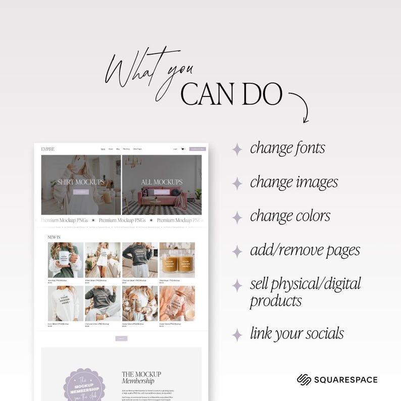 White Label Squarespace Ecommerce Website Template - Etsy