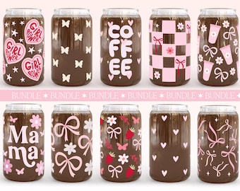 Bestseller Glass Can Svg Bundle, Libbey Glass Bundle, Libbey Glass Can Bundle, Libbey Svg Bundle, Libbey Designs, 16oz Sipper Glass Designs