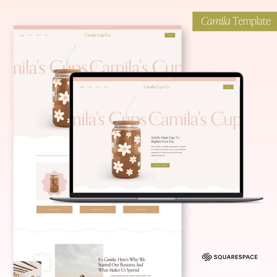 Squarespace Template: Crafter Small Business Website Theme