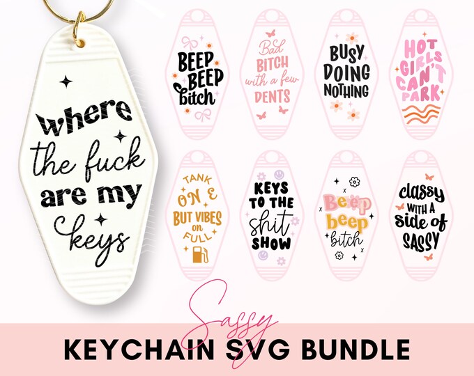 120+ Keychain Svg Bundle | Key Ring Svg | Keychain Pattern Svg | Paint ...