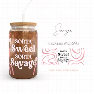 Cup Wrap Svg, Aesthetic 16 oz Svg, Quote Svg Glass Cup, 16 oz Glass Can Wrap Designs