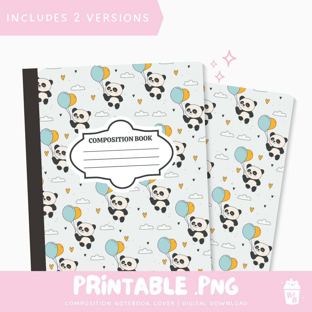 Printable Composition Notebook Cover: DIY Back-to-school Designs ...