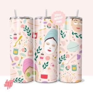 20oz Skinny Straight Self Care Tumbler Sublimation Design, Self Love Tumbler Straight PNG Digital Download, Mental Health Tumbler PNG