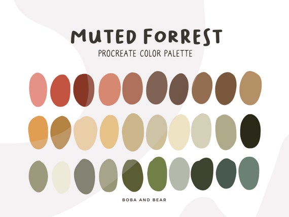 muted color palette clothing