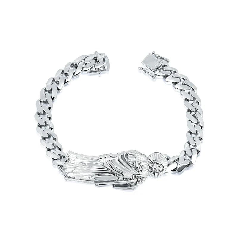St Jude 8.8mm Cuban Link Bracelet - Pulsera San Judas