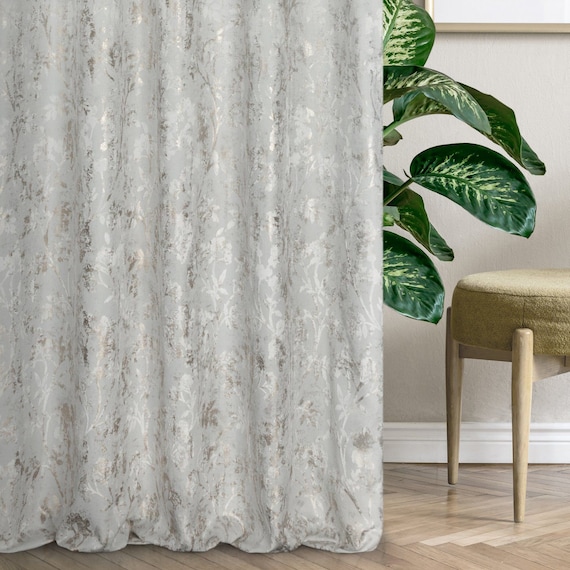 Custom Cream And Gold Velvet Curtains With Fl Design For Canada Custom Cream And Gold Velvet Curtains, Gold And Cream Curtains Uk