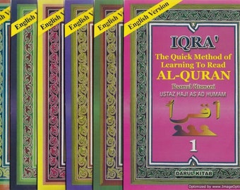 Iqra' The Quick Method of Learning To Read Al-Quran Resmul Utsmani (English) Book 1-6 free tracking