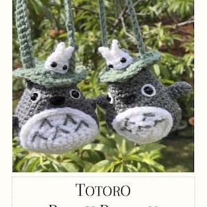 Crochet Totoro Pouch Pattern, Amigurumi Pattern