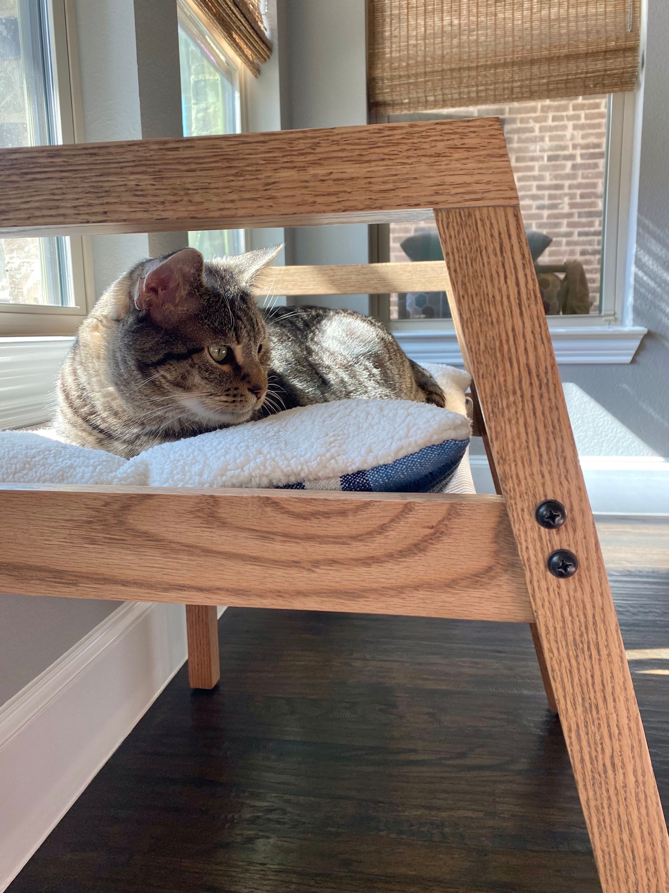 Raised cat bed sale