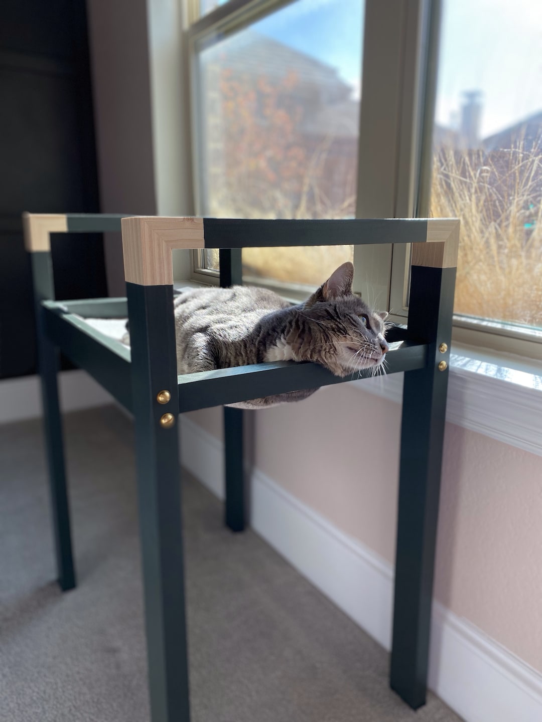 Tall Cat Bed, Window Cat Bed, Wood Pet Bed, Custom Cat Furniture Etsy