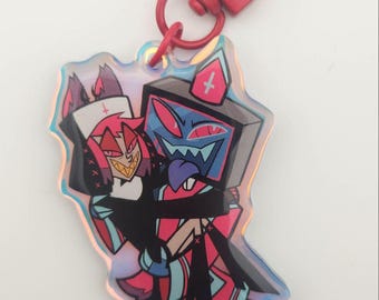 Radiostatische Holo Schlüsselanhänger Charm