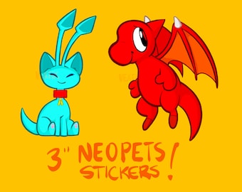 3-Zoll-Neopets-Vinyl-Aufkleber