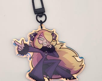 Pokemon Cynthia 3" Holo Schlüsselanhänger