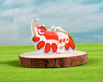 SHRIMPS 2.5" Acryl Anhänger (3 Farben)