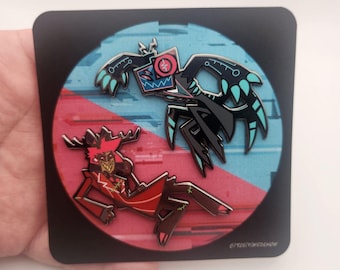 Radiostatic FIGHT 2,5" Emaille-Pin-Set