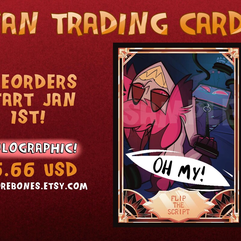 Hazbin Hotel Trading Cards - Etsy