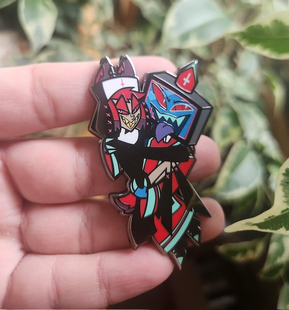 Nun Alastor & Priest Vox Enamel Pin - Etsy