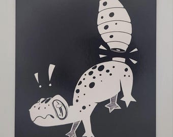 Miniestampado de gecko leopardo