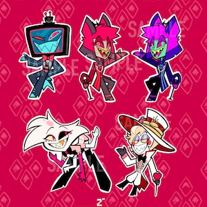 Hazbin Hotel Enamel Pins 2&quot;