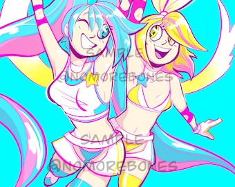 Serafines en el anillo Impresión 6x9