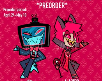 PREORDER 2” Hazbin Hotel Enamel Pins